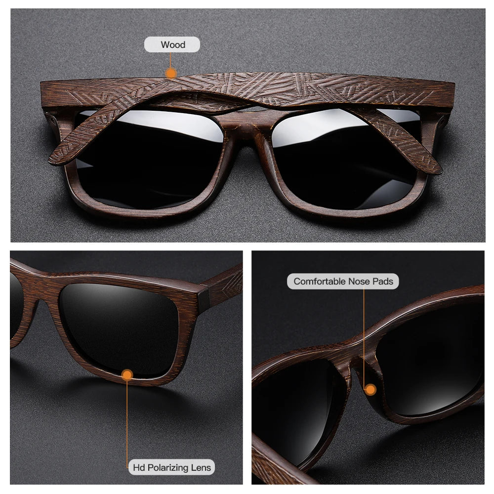 Mallorca Bamboo Polarized Shades