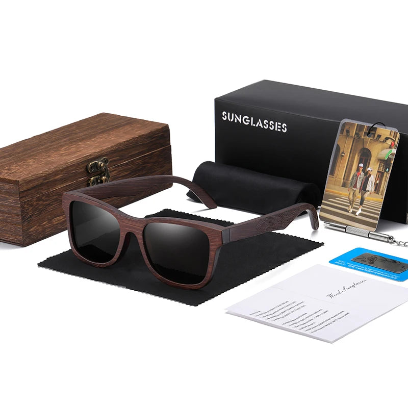 Mallorca Bamboo Polarized Shades