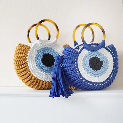 Heidi Crochet Evil Eye Clutch