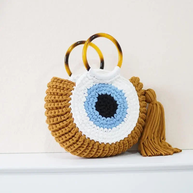 Heidi Crochet Evil Eye Clutch