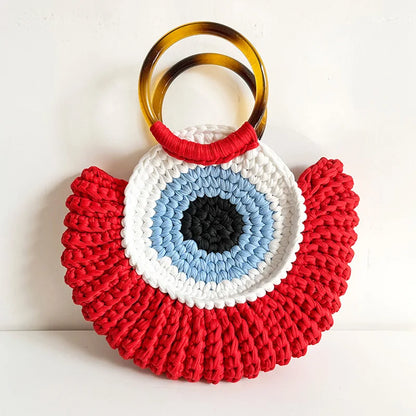 Heidi Crochet Evil Eye Clutch