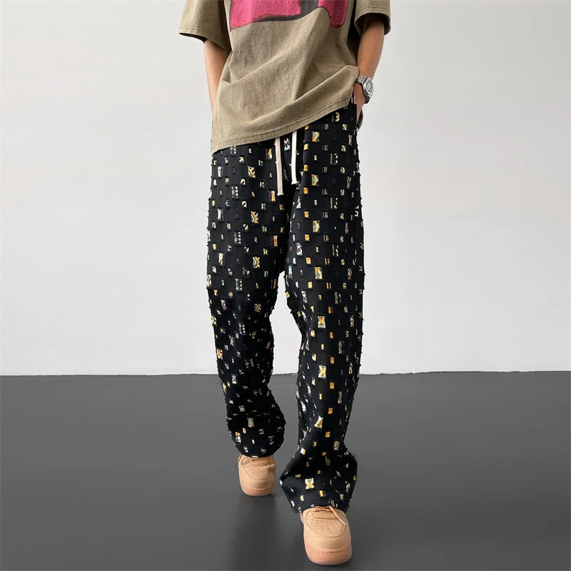 Kai Abstract Plaid Pants