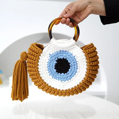 Heidi Crochet Evil Eye Clutch