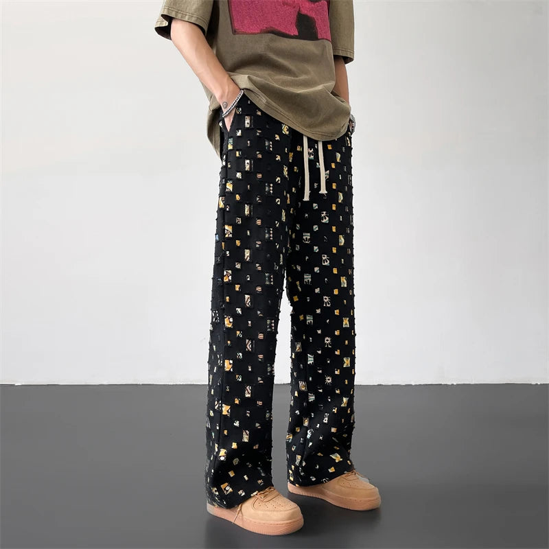 Kai Abstract Plaid Pants