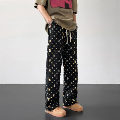 Kai Abstract Plaid Pants