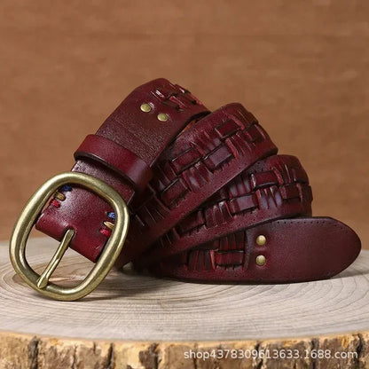 Marco Woven Leather Belt