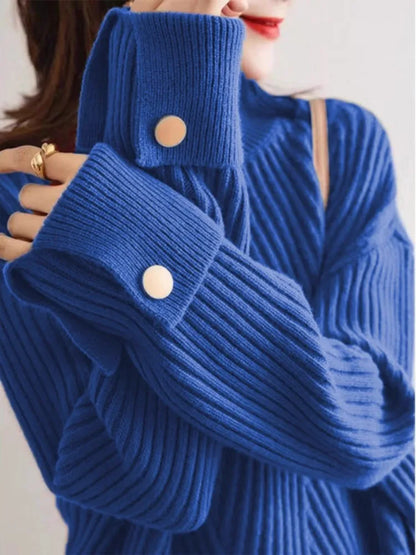 Amber Ribbed Turtleneck