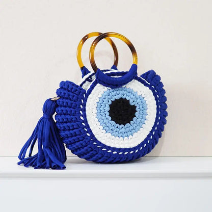 Heidi Crochet Evil Eye Clutch