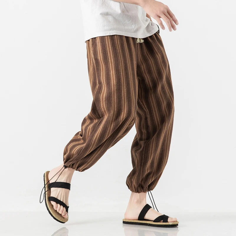 Edin Pinstripe Harem Pants