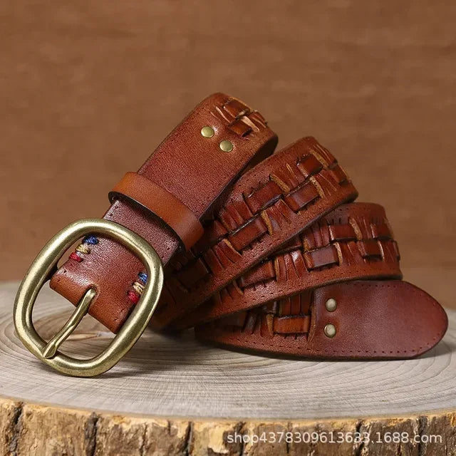 Marco Woven Leather Belt