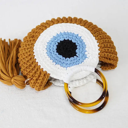 Heidi Crochet Evil Eye Clutch