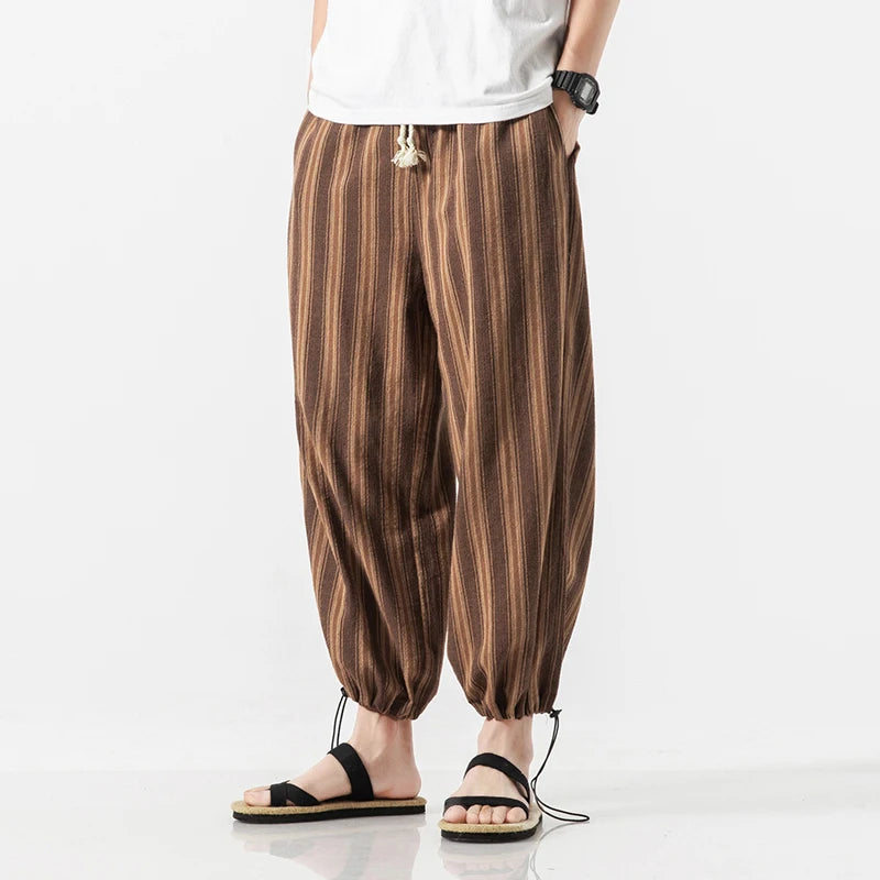 Edin Pinstripe Harem Pants