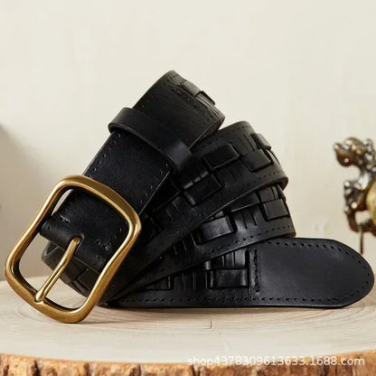 Marco Woven Leather Belt