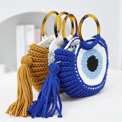 Heidi Crochet Evil Eye Clutch