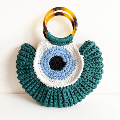 Heidi Crochet Evil Eye Clutch