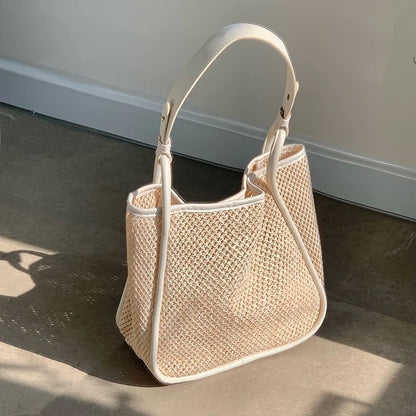 Sara Mesh Woven Handbag