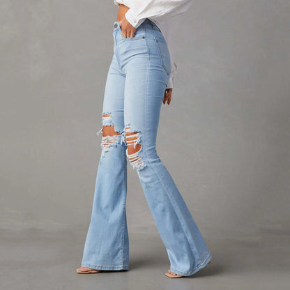 Kalei Ripped Flare Jeans