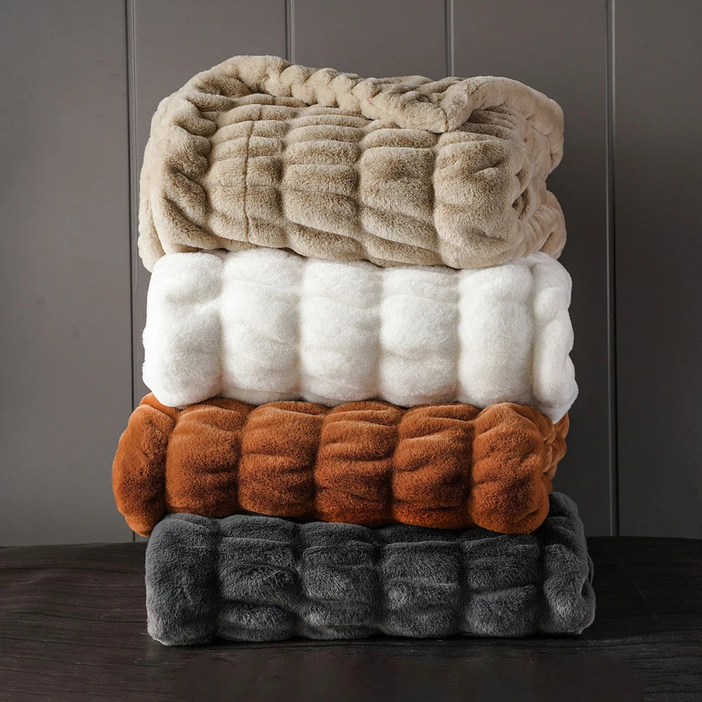 Oh Faux Rabbit Fur Throw